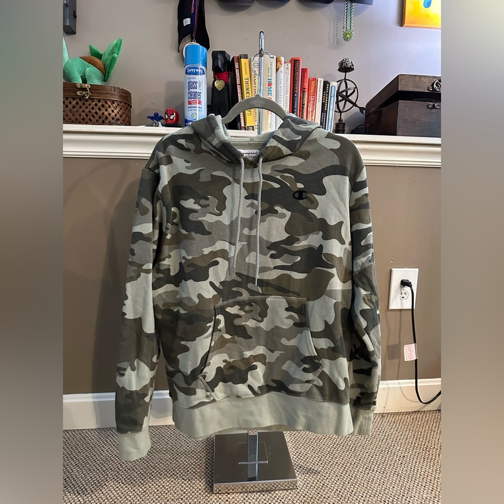 Camo Champion Hoodie | New | Size: M